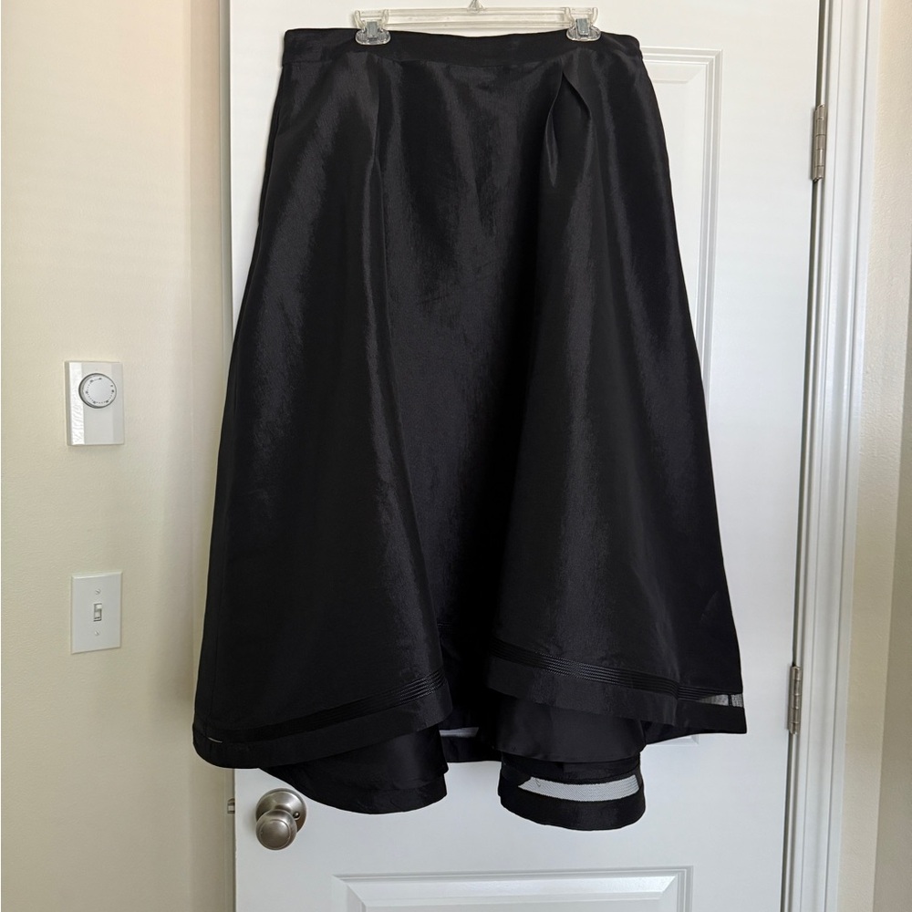 Tahari Asymmetrical Black Formal Skirt